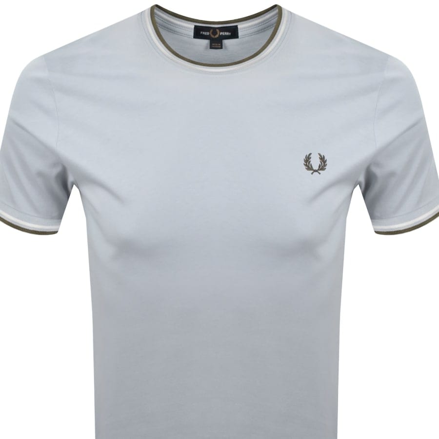 Fred Perry Twin Tipped T Shirt Blue