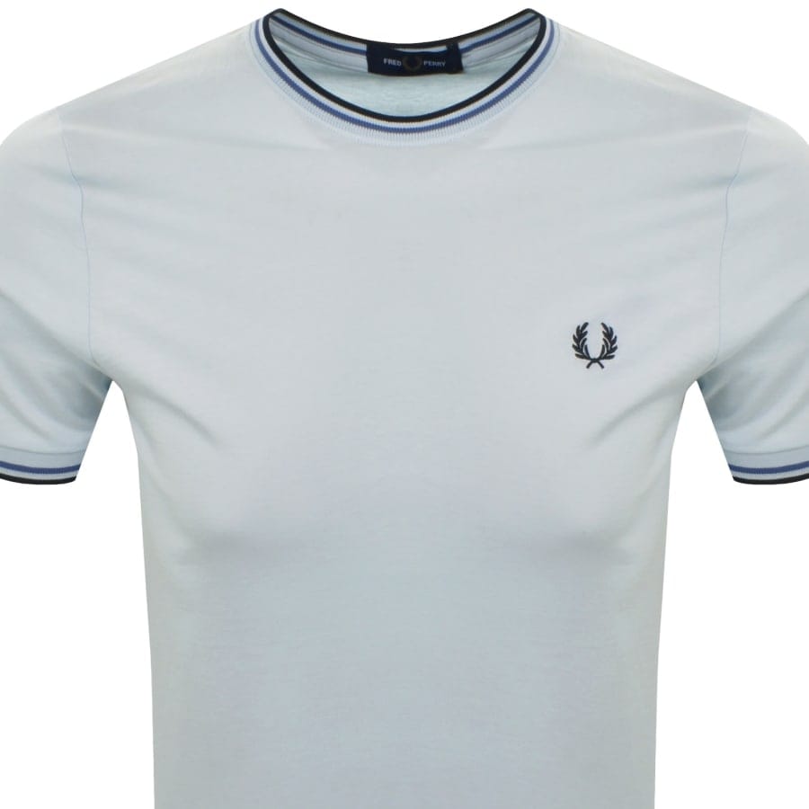 Fred Perry Twin Tipped T Shirt Blue
