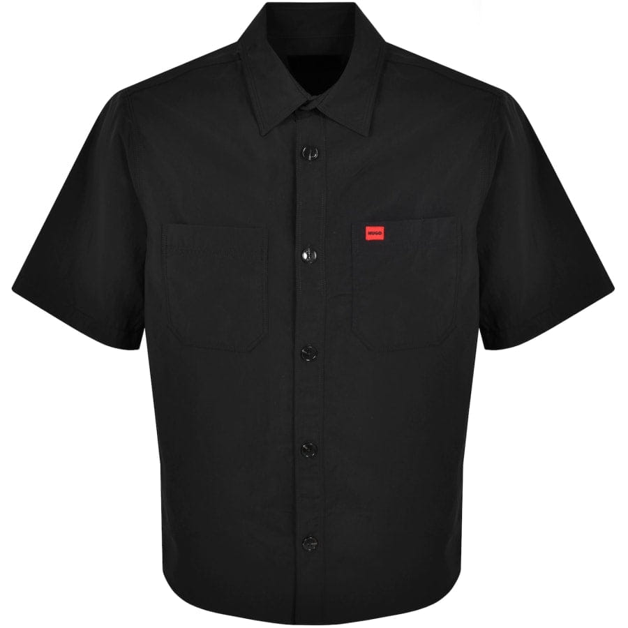 HUGO Short Sleeved Eratino Shirt Black