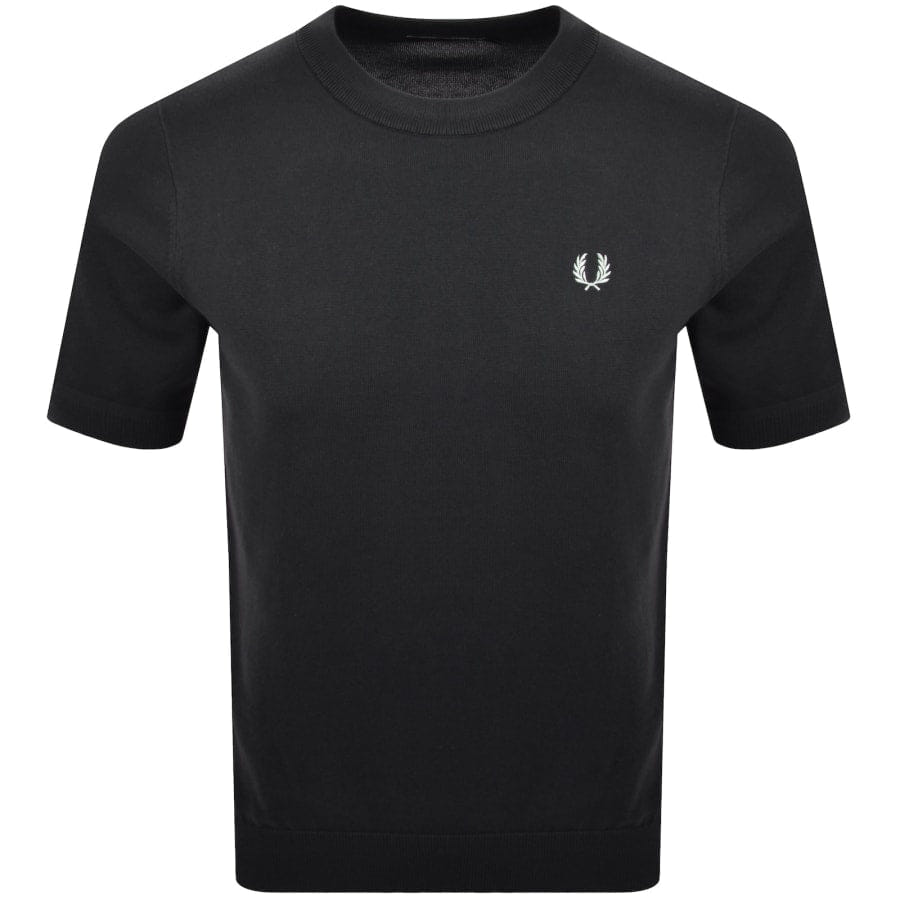 Fred Perry Knit T Shirt Grey
