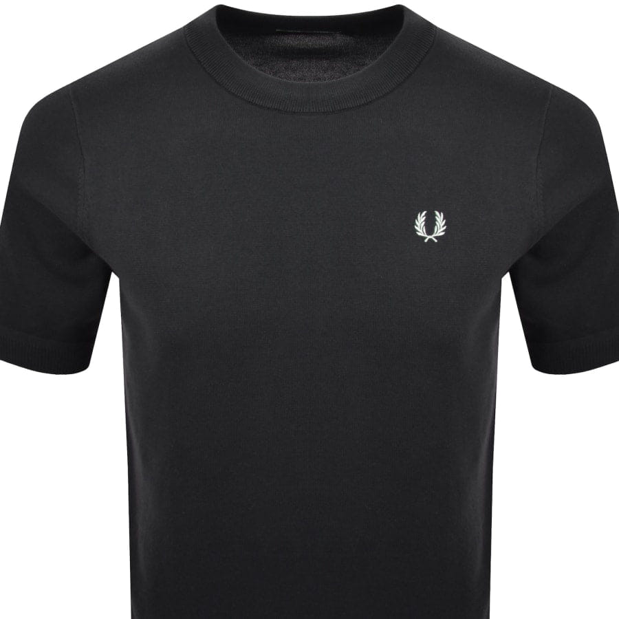 Fred Perry Knit T Shirt Grey