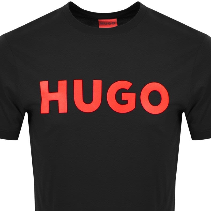 HUGO Dulivio Crew Neck Short Sleeve T Shirt Black
