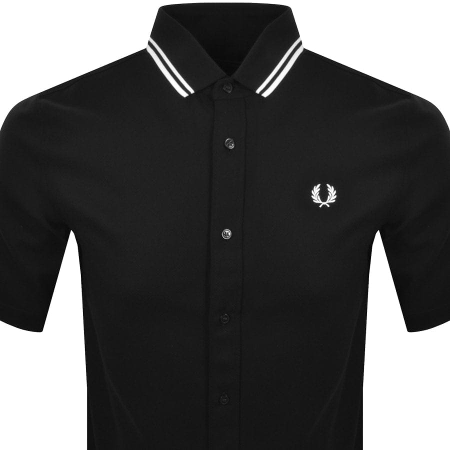 Fred Perry Polo Collar Shirt Black