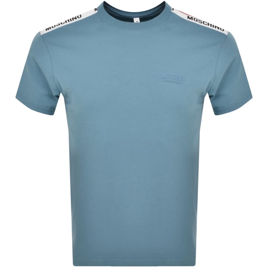 Moschino Logo T Shirt Blue