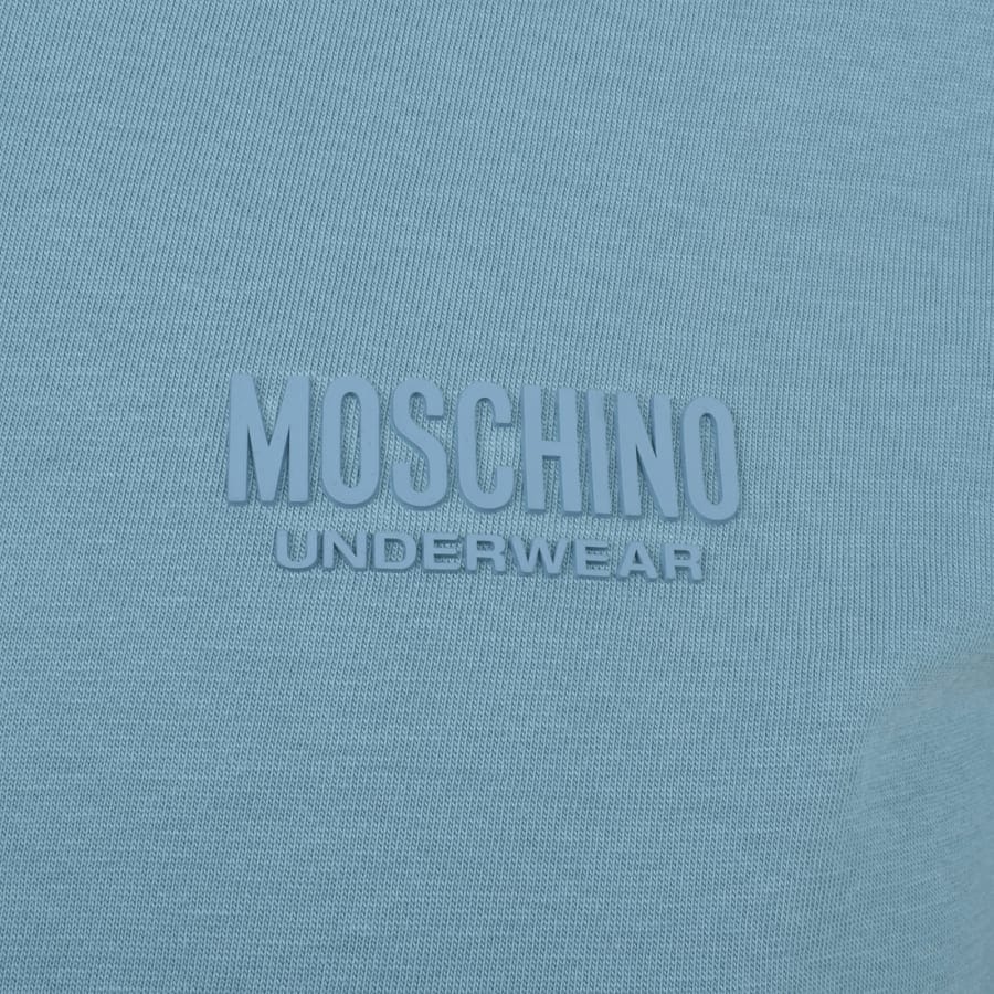 Moschino Logo T Shirt Blue