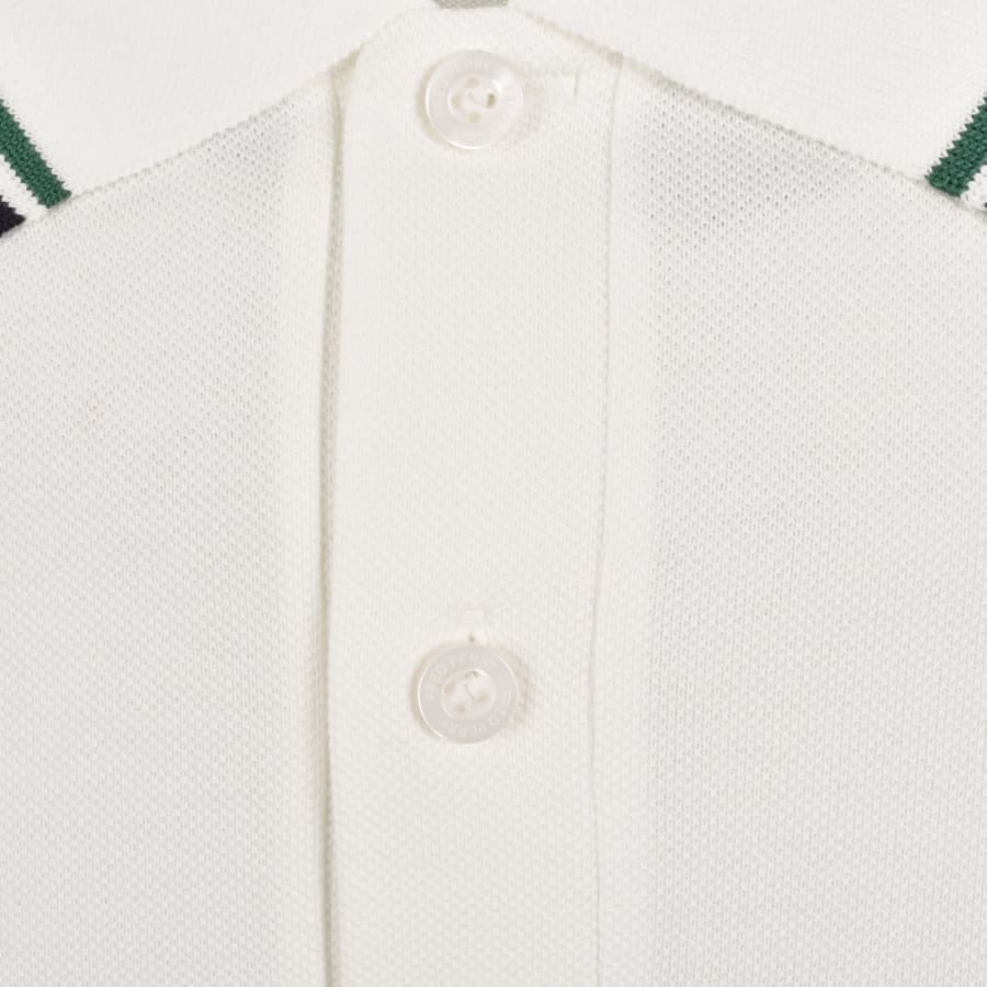 Fred Perry Twin Tipped Polo T Shirt White