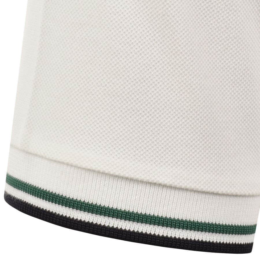 Fred Perry Twin Tipped Polo T Shirt White
