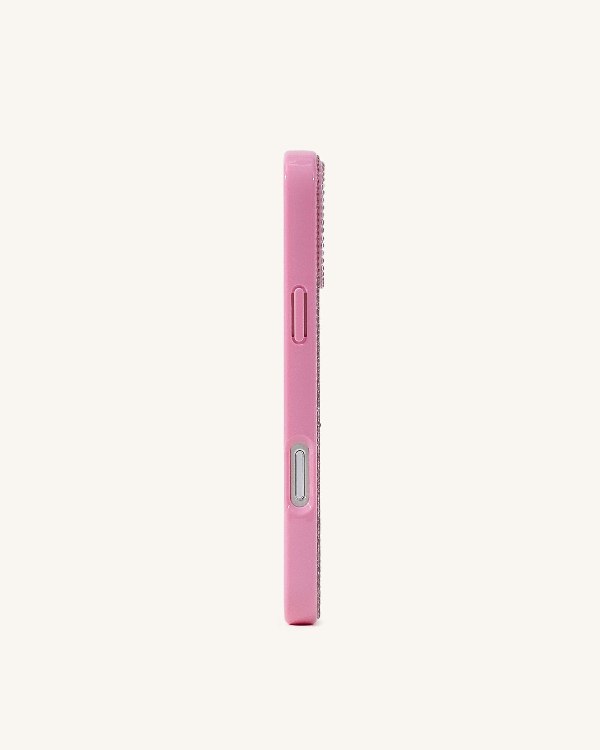 Angel Bunny Glitter Phone Case - Pink