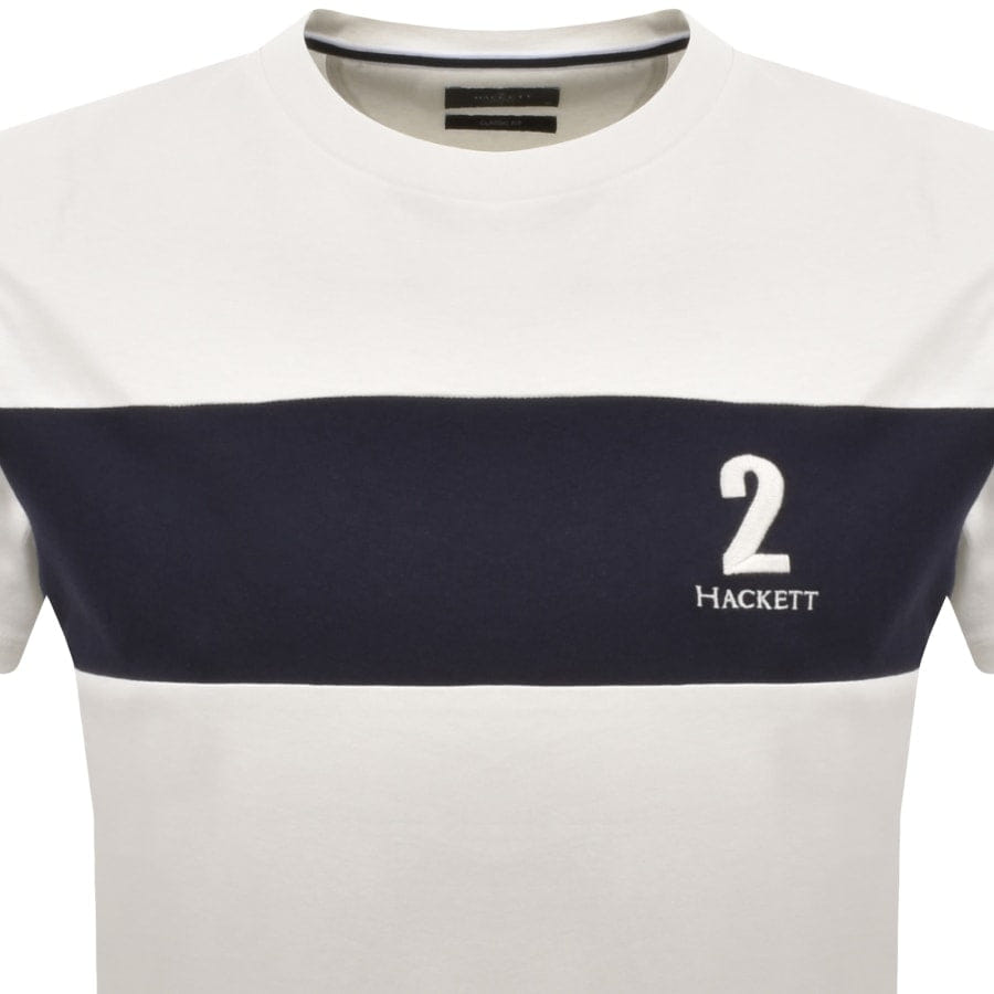 Hackett Heritage Panel T Shirt White