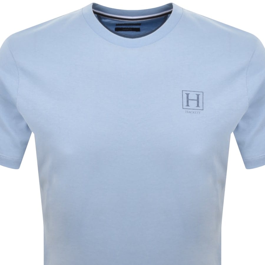 Hackett Small Logo T Shirt Summer Blue