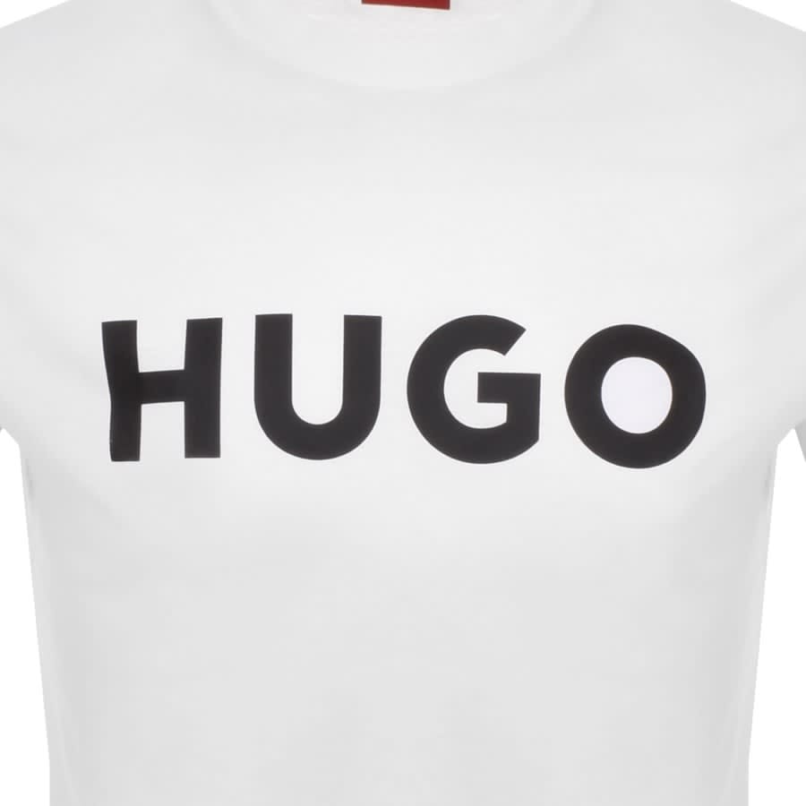 HUGO Dulivio Crew Neck Short Sleeve T Shirt White