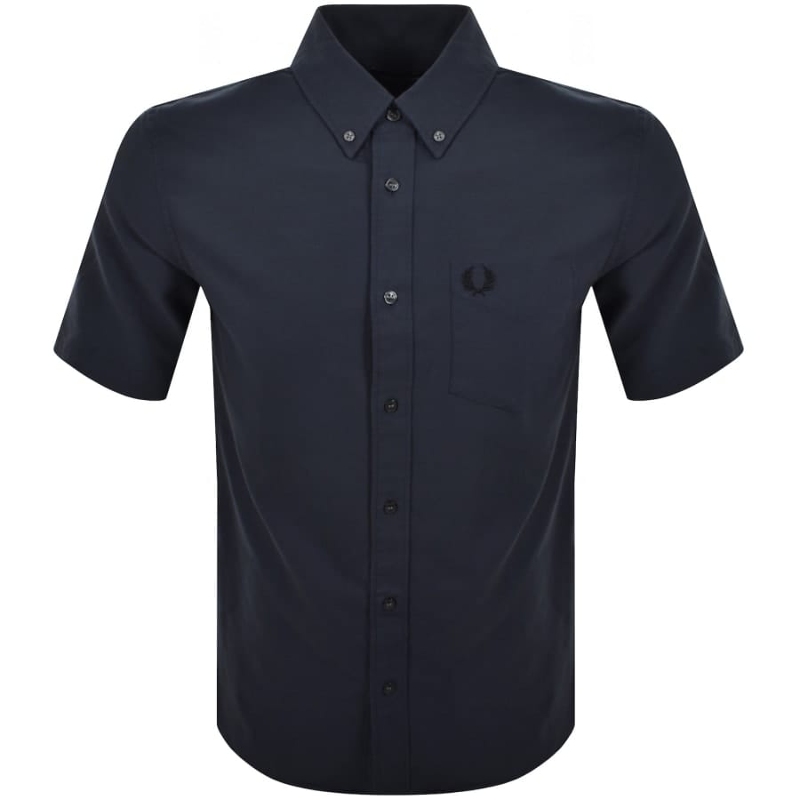 Fred Perry Oxford Short Sleeve Shirt Navy