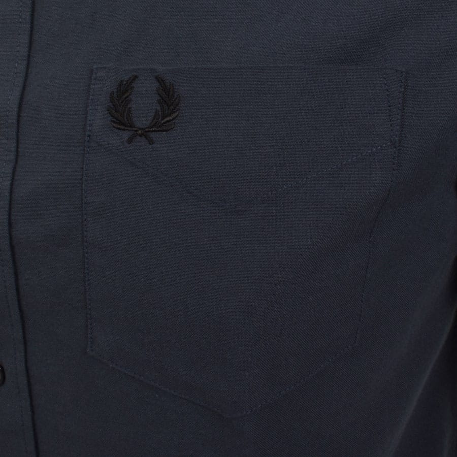 Fred Perry Oxford Short Sleeve Shirt Navy