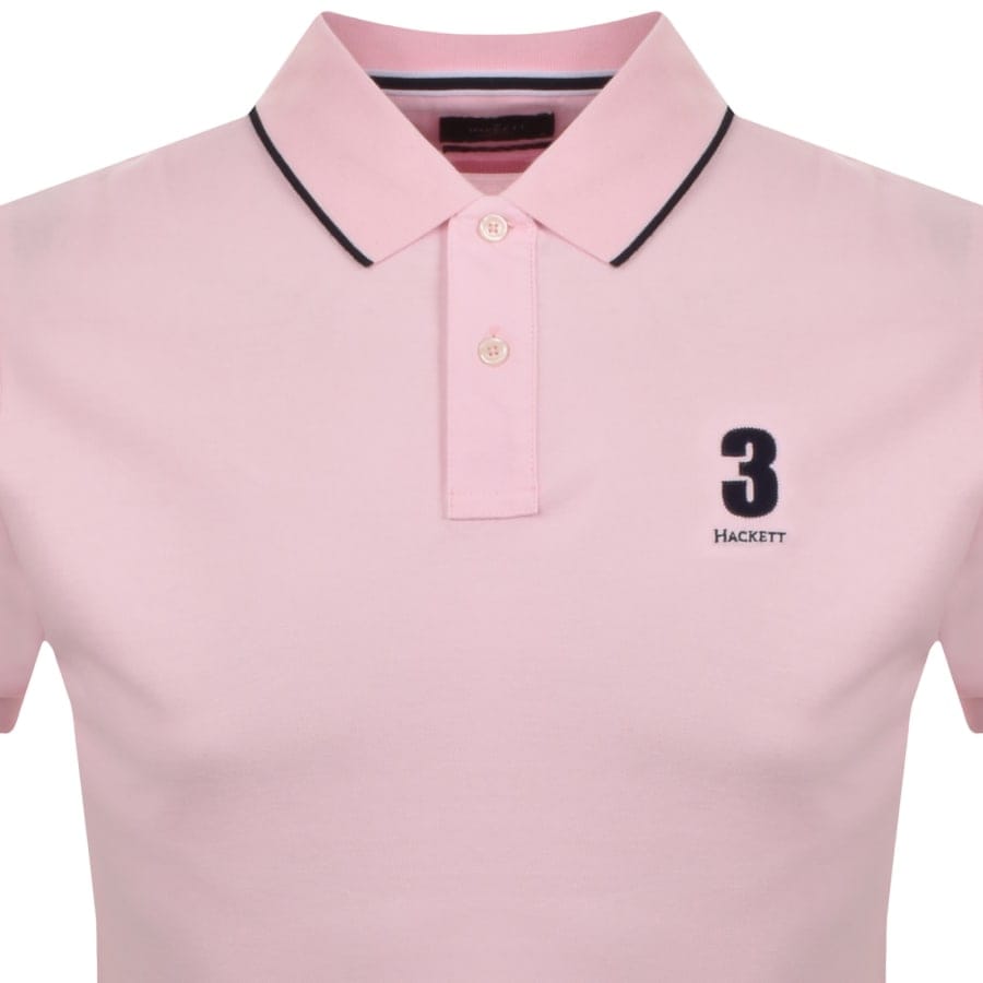 Hackett Heritage Polo T Shirt Pink