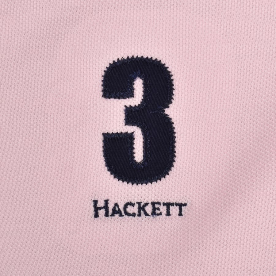 Hackett Heritage Polo T Shirt Pink