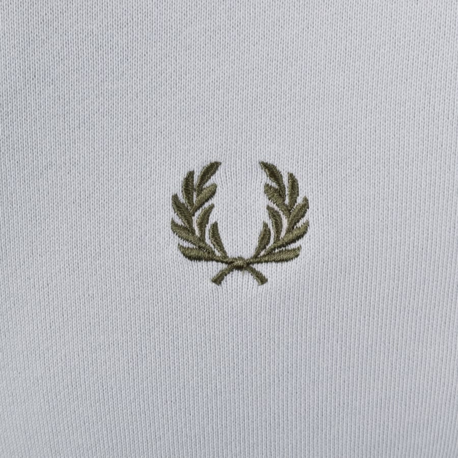 Fred Perry Half Zip Sweatshirt Dusky Blue