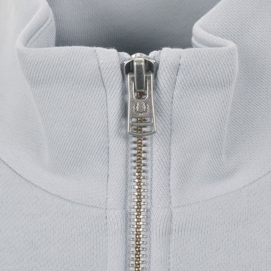Fred Perry Half Zip Sweatshirt Dusky Blue