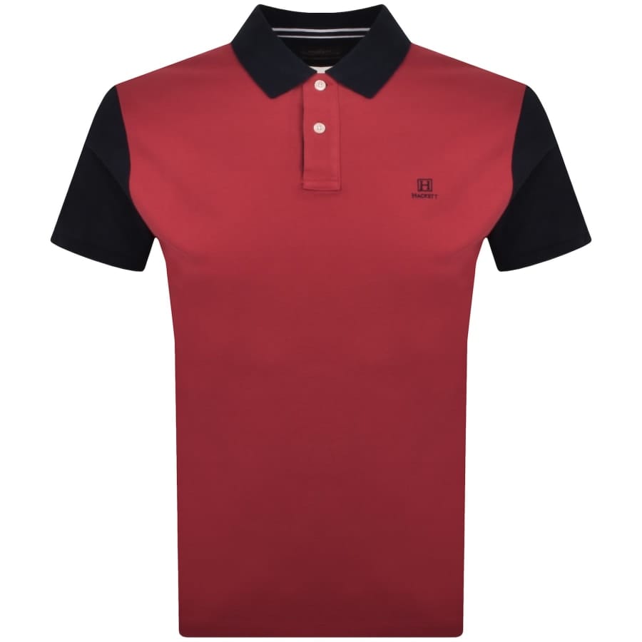 Hackett Heritage Multi Polo T Shirt Red