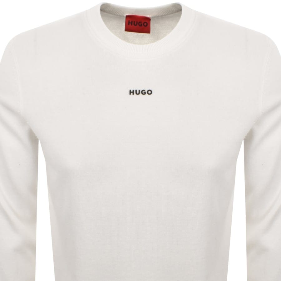 HUGO San Cassius Knit Jumper Cream