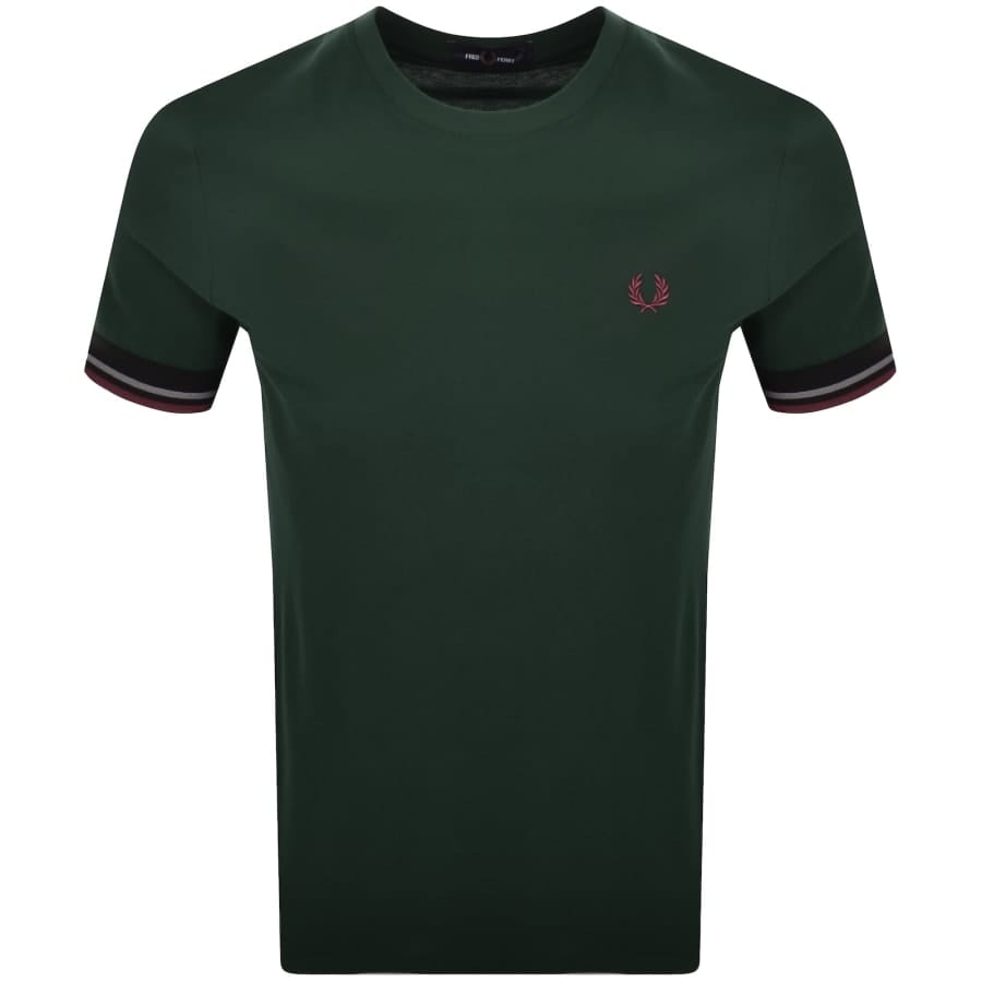 Fred Perry Twin Tipped Cuff T Shirt Grassroots