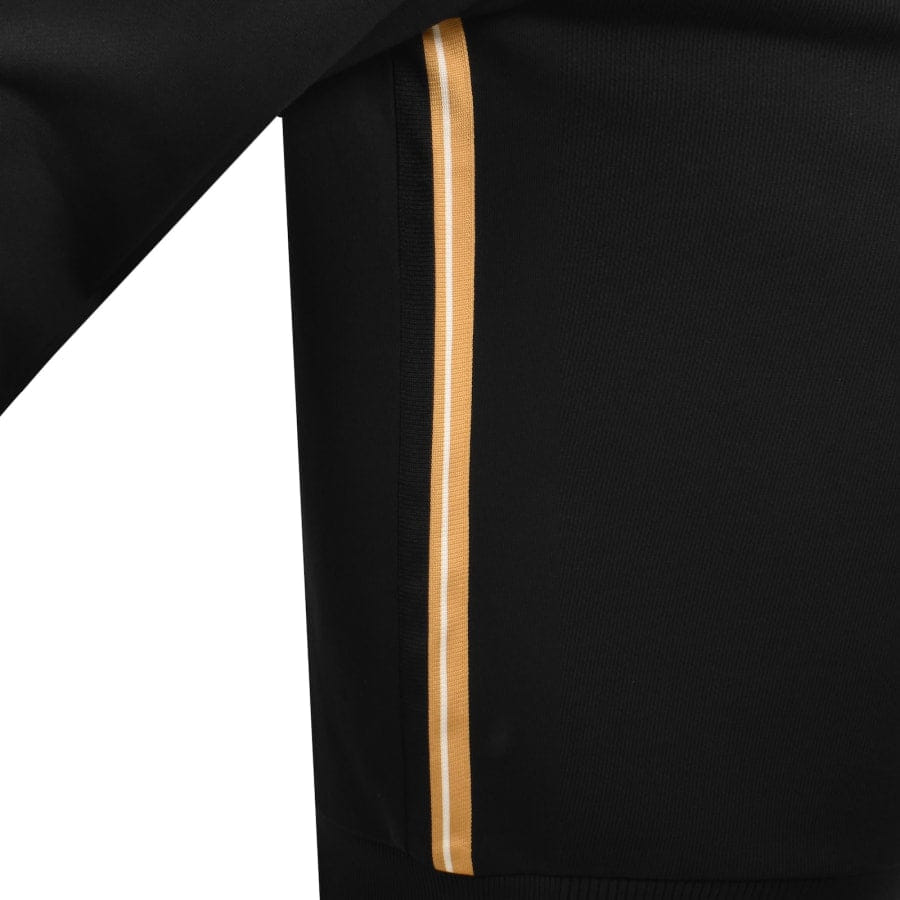 Fred Perry Stripe Tape Half Zip Sweatshirt Black