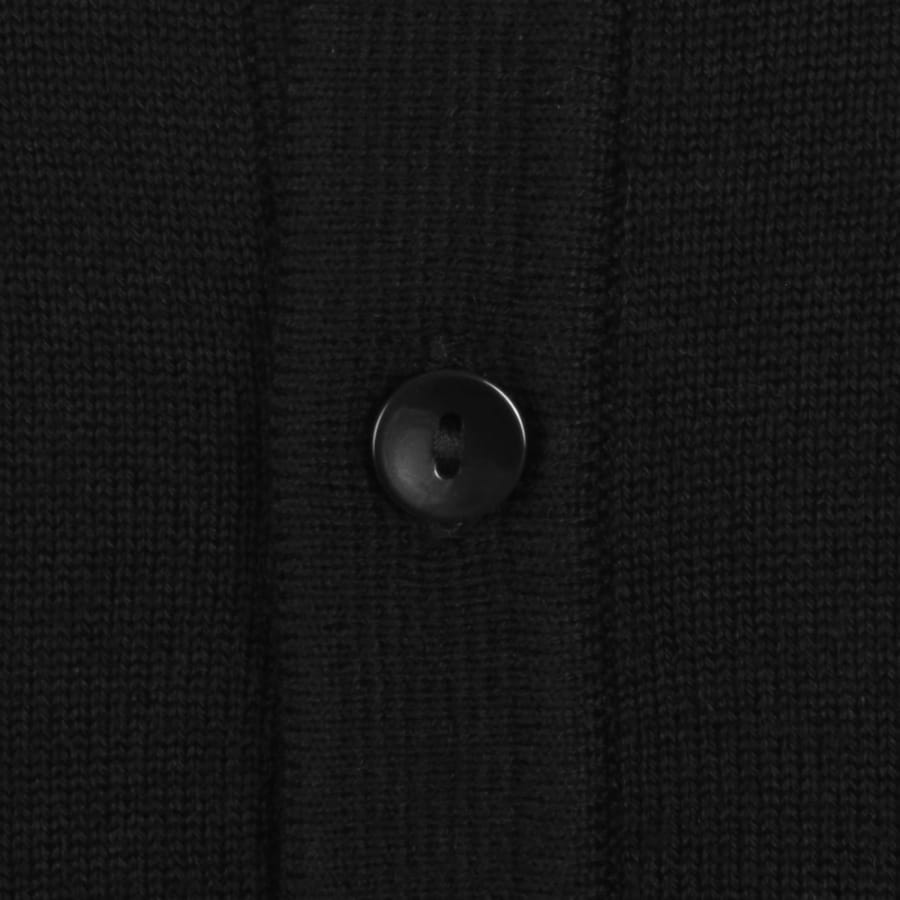Fred Perry Long Sleeve Knit Polo Black