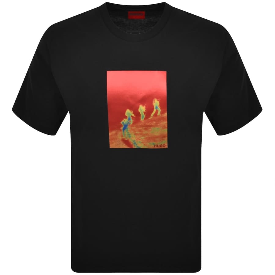 HUGO Doreston Crew Neck T Shirt Black