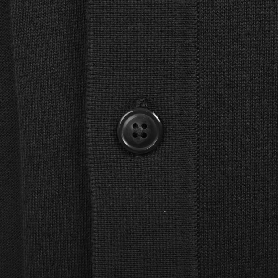 Fred Perry Vertical Stripe Knit Polo Shirt Grey