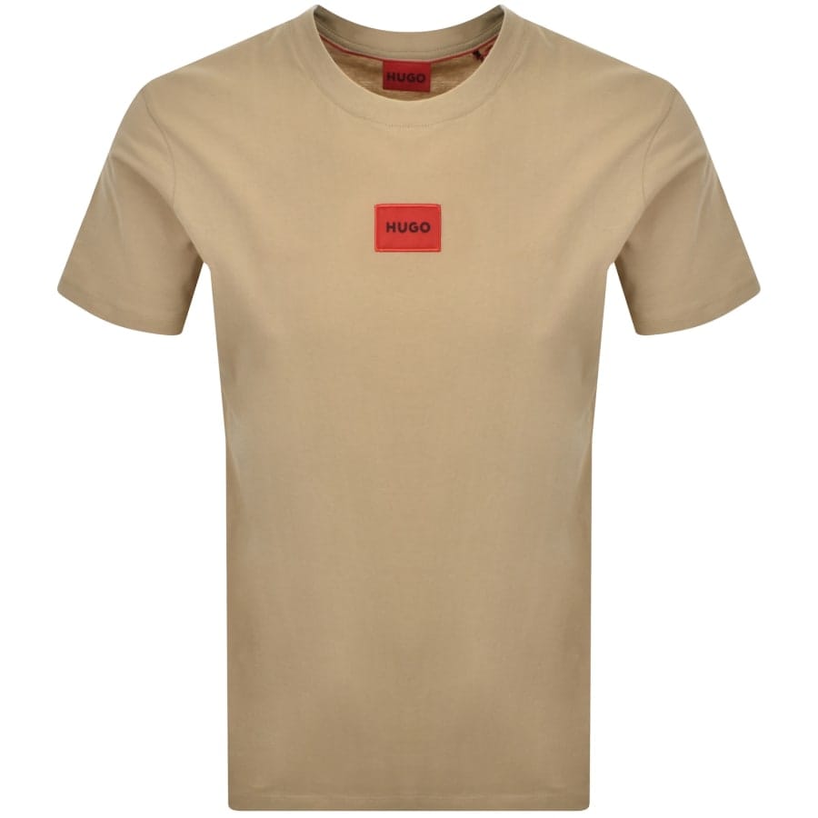 HUGO Diragolino212 T Shirt Beige