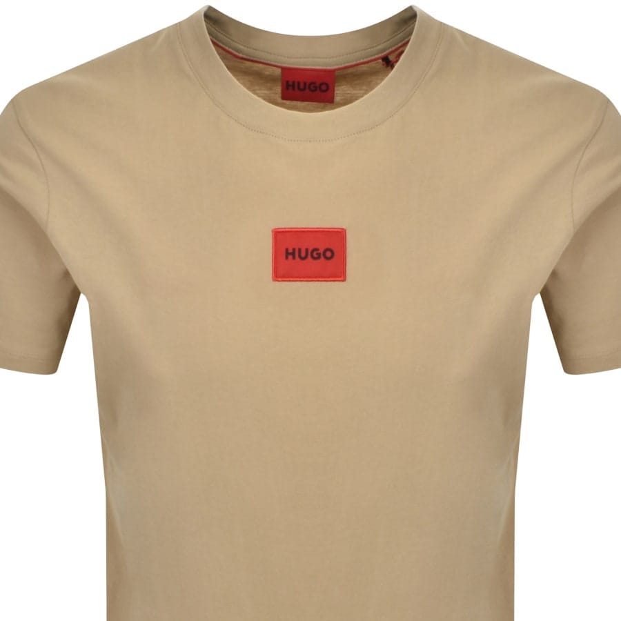 HUGO Diragolino212 T Shirt Beige