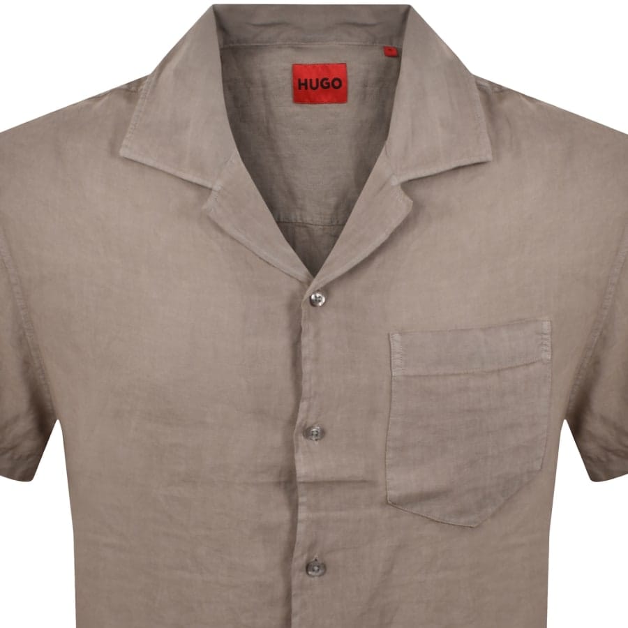 HUGO Exolino Shirt Light Brown