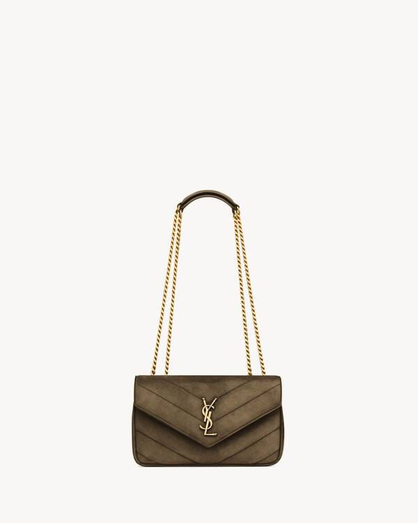 Saint Lauren LOULOU small in MATELASSÉ suede