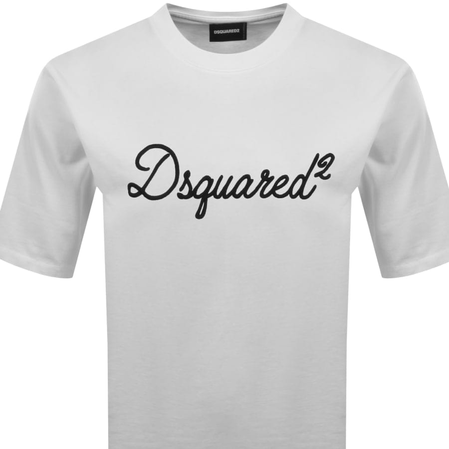 DSQUARED2 Signature Loose Fit T Shirt White