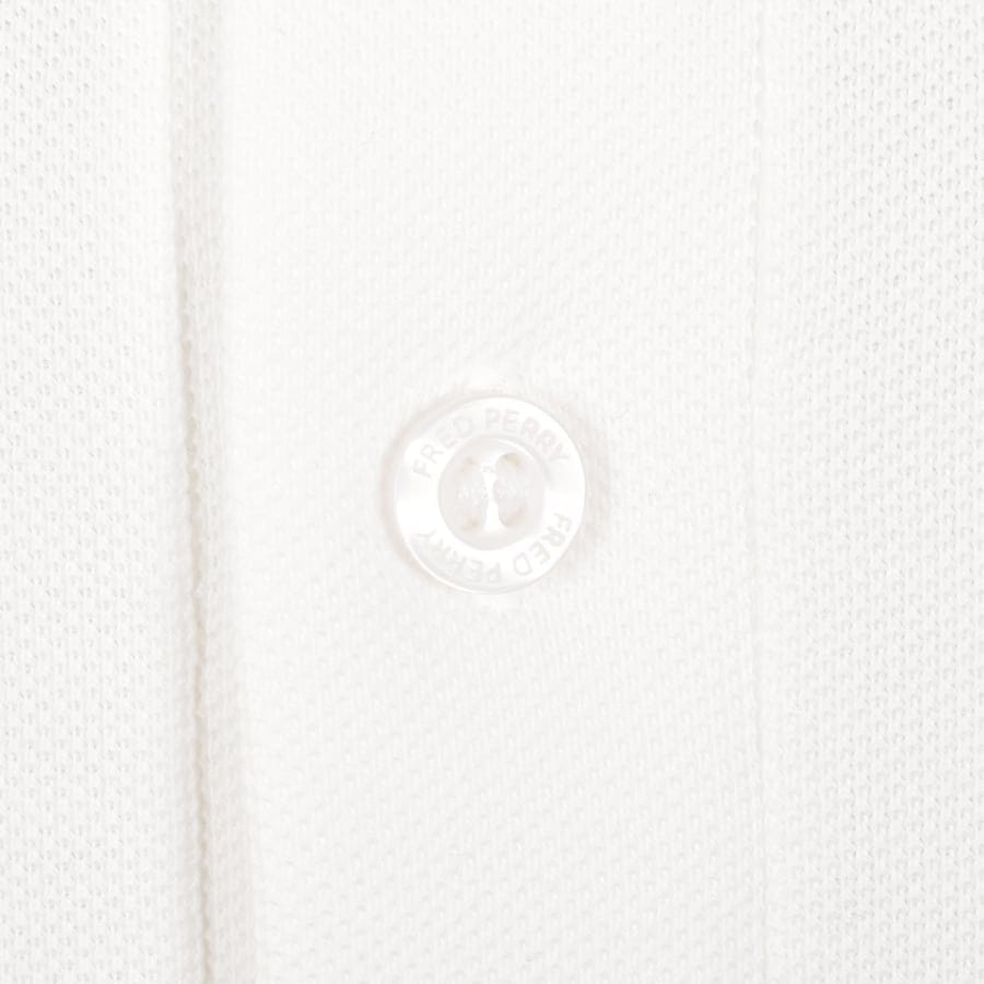 Fred Perry Twin Tipped Polo T Shirt Snow White