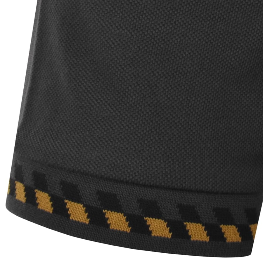 Fred Perry Jacquard Cuff Polo Anchor Grey