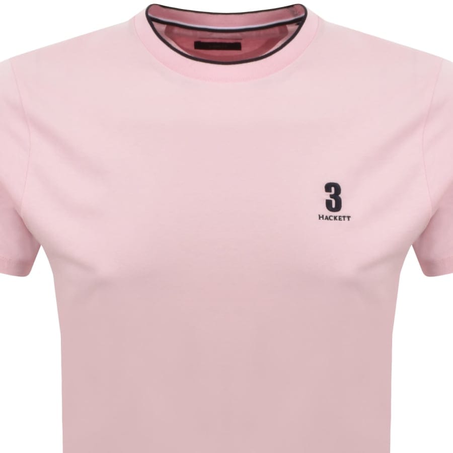 Hackett Heritage Number T Shirt Light Pink