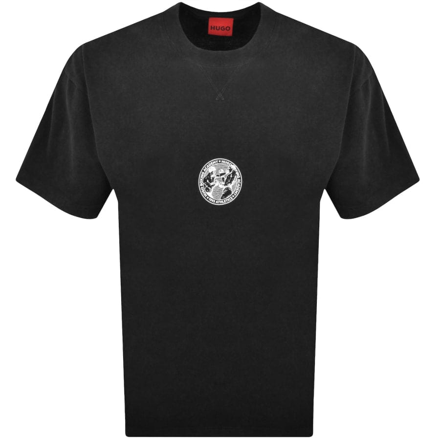 HUGO Dwresto Crew Neck T Shirt Black
