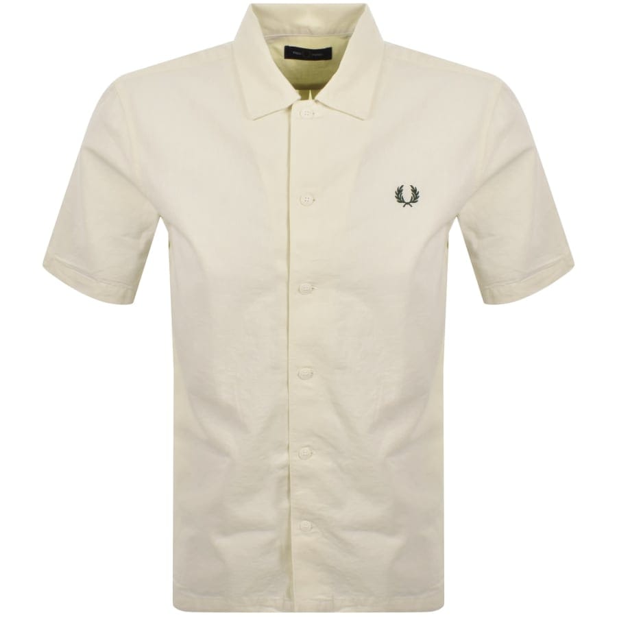 Fred Perry Short Sleeved Shirt Cream