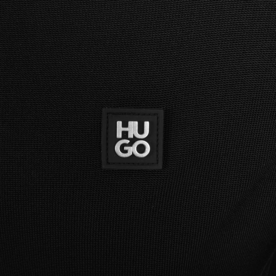 HUGO Sayford Quarter Zip Jumper Black