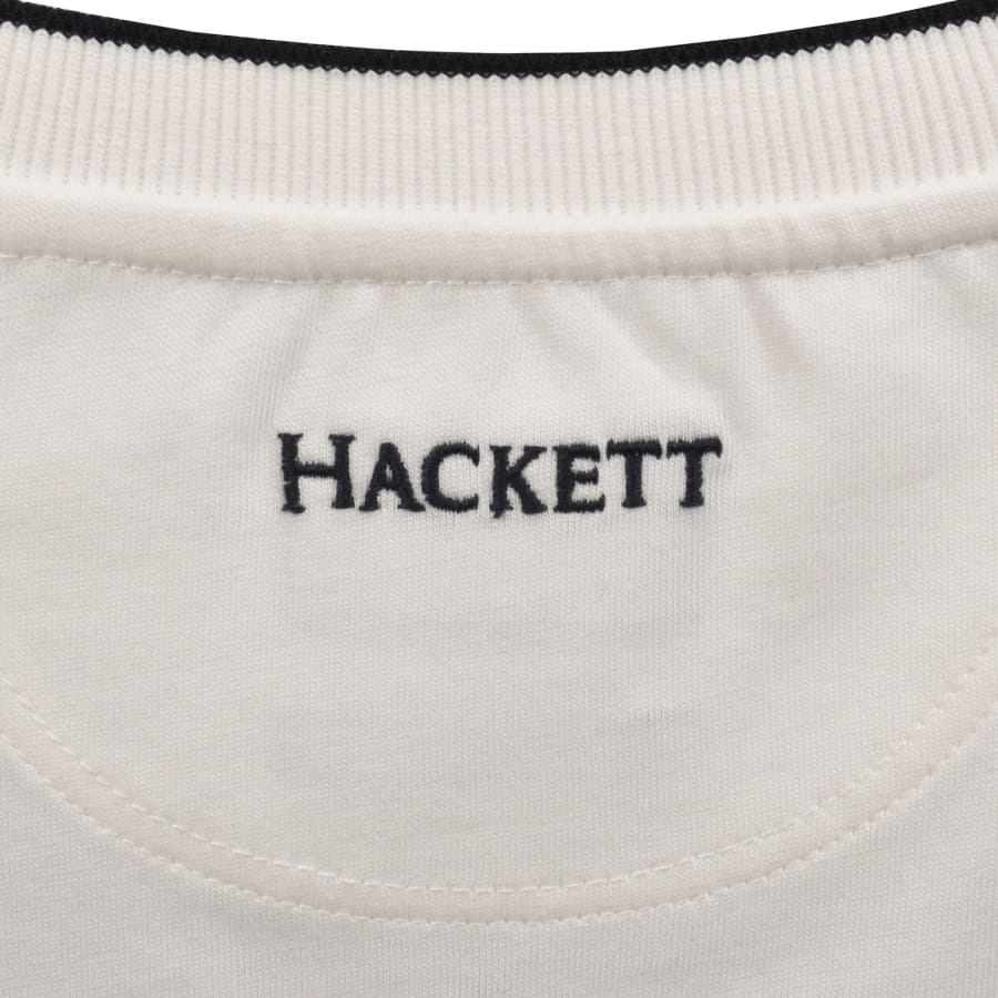 Hackett Heritage Number T Shirt Off White