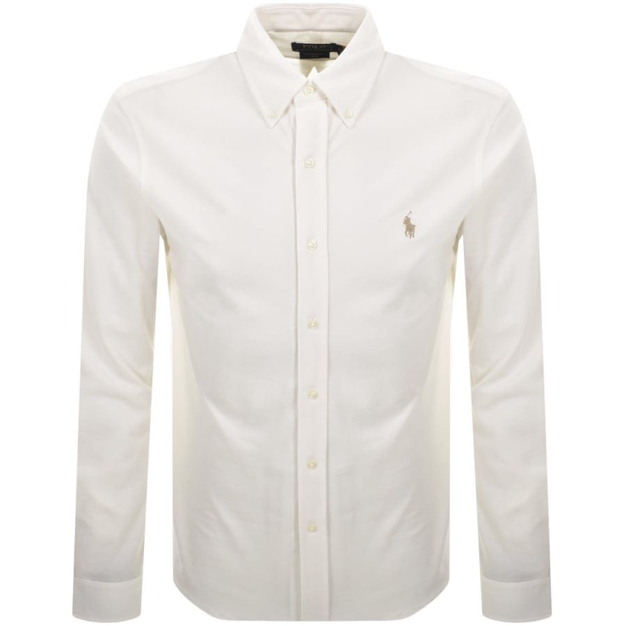 Ralph Lauren Featherweight Mesh Shirt Cream