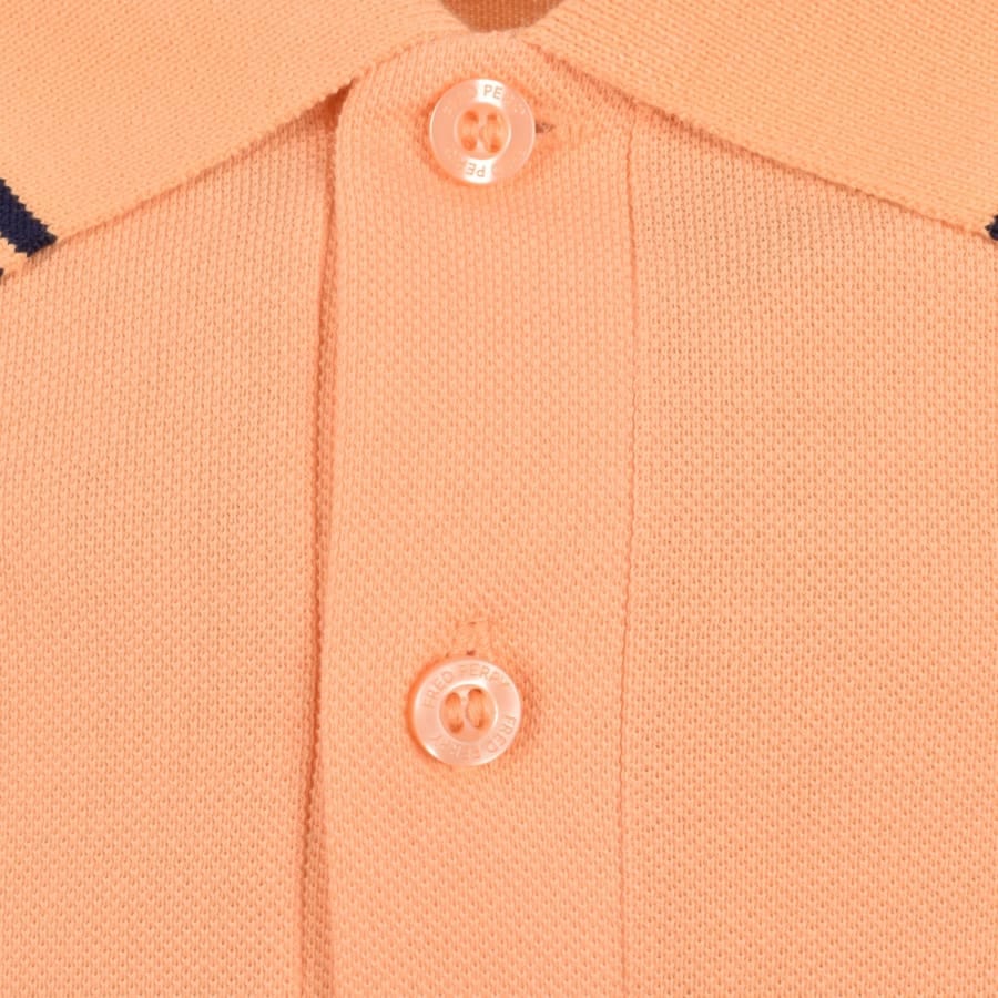 Fred Perry Twin Tipped Polo T Shirt Orange