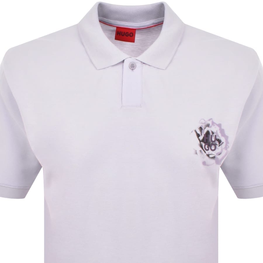 HUGO Dignipolo Polo T Shirt Lilac