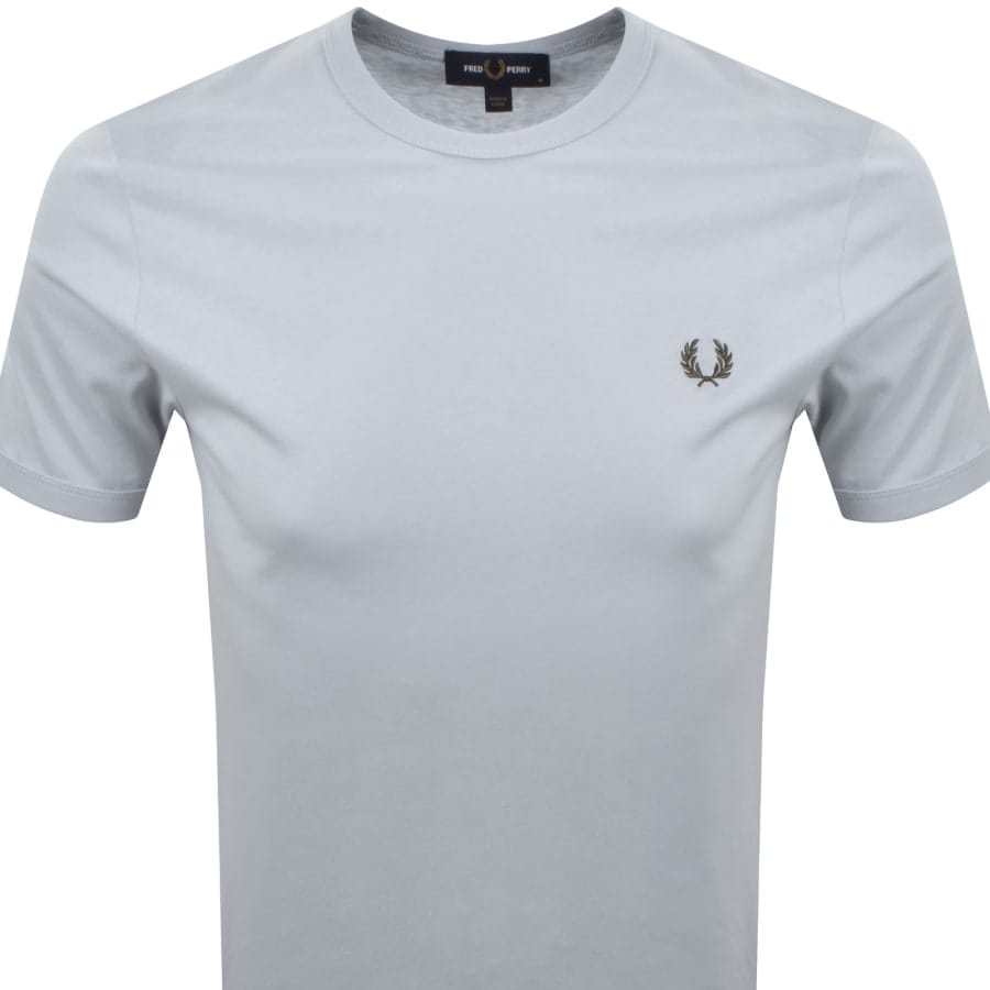 Fred Perry Ringer T Shirt Dusky Blue