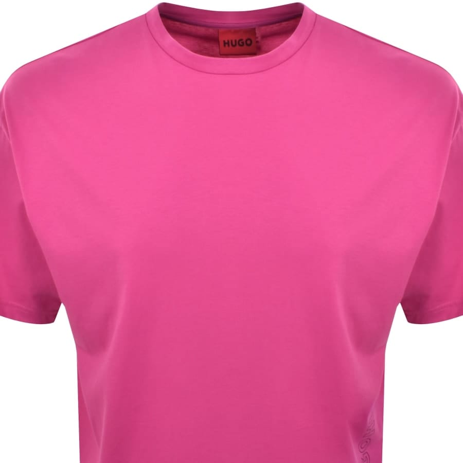 HUGO Tiki T Shirt Pink