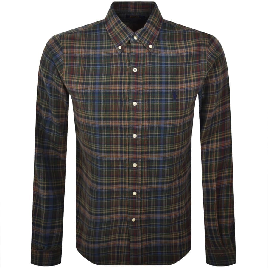 Ralph Lauren Check Long Sleeve Shirt Green