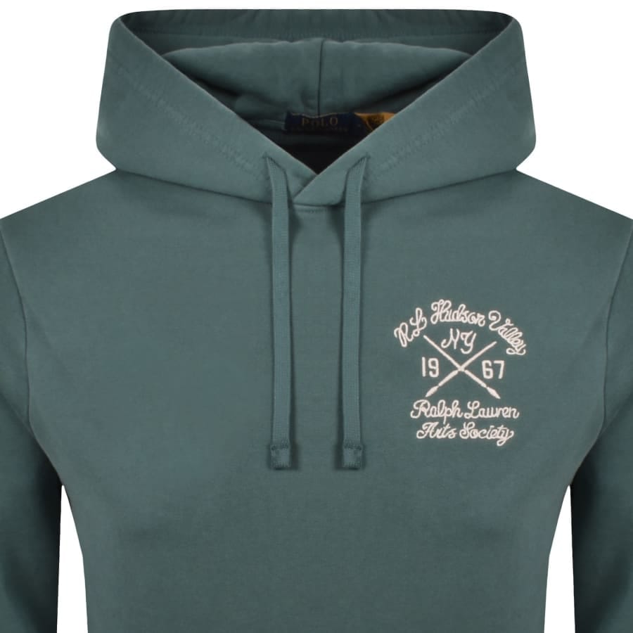 Ralph Lauren Embroidered Hoodie Charter Green