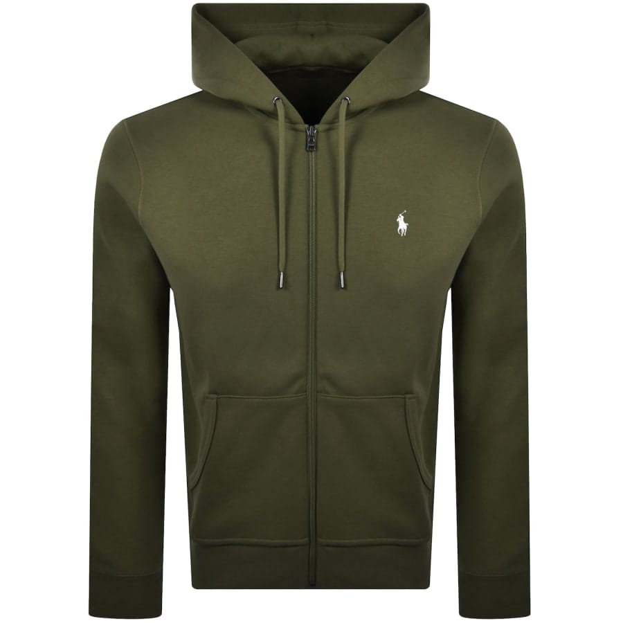 Ralph Lauren Full Zip Hoodie Olive Green