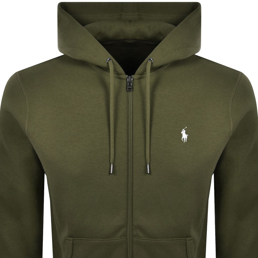 Ralph Lauren Full Zip Hoodie Olive Green