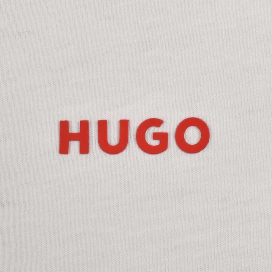 HUGO Dero222 T Shirt Natural White